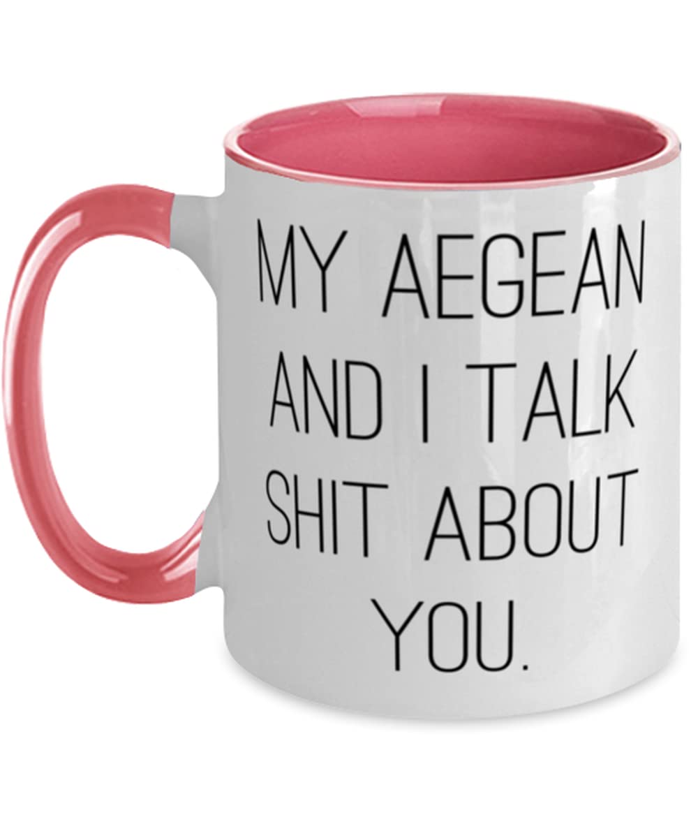 Perfect Aegean Cat Two Tone 11oz Mug — funny ceramic mug from ShopProudGifts