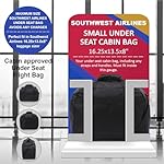Aerolite 16.25x13.5x8” Southwest Airlines Maximum Size Cabin Bags with 5 Year Guarantee Foldable Carry On Premium Bag Holdall Small Lightweight Cabin Luggage Under seat Flight Travel Duffel Bag - Image 3