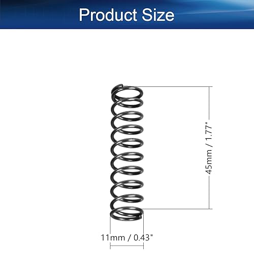 Miniatura 66 de Bettomshin 20 muelles comprimidos, 0.01 pulgadas de diámetro de alambre x 0.12 pulgadas de diámetro x 0.59 pulgadas de longitud libre, construcción