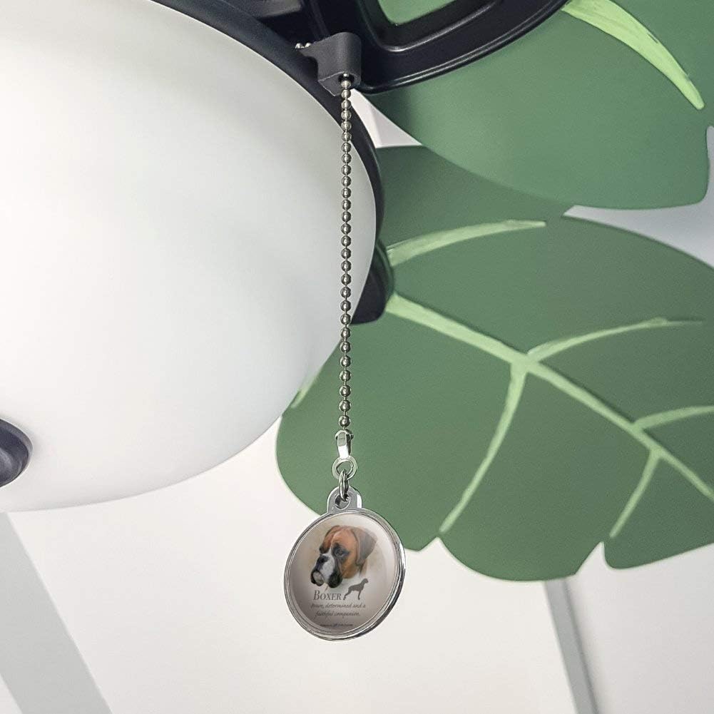 GRAPHICS & MORE Boxer Dog Breed Ceiling Fan and Light Pull Chain
