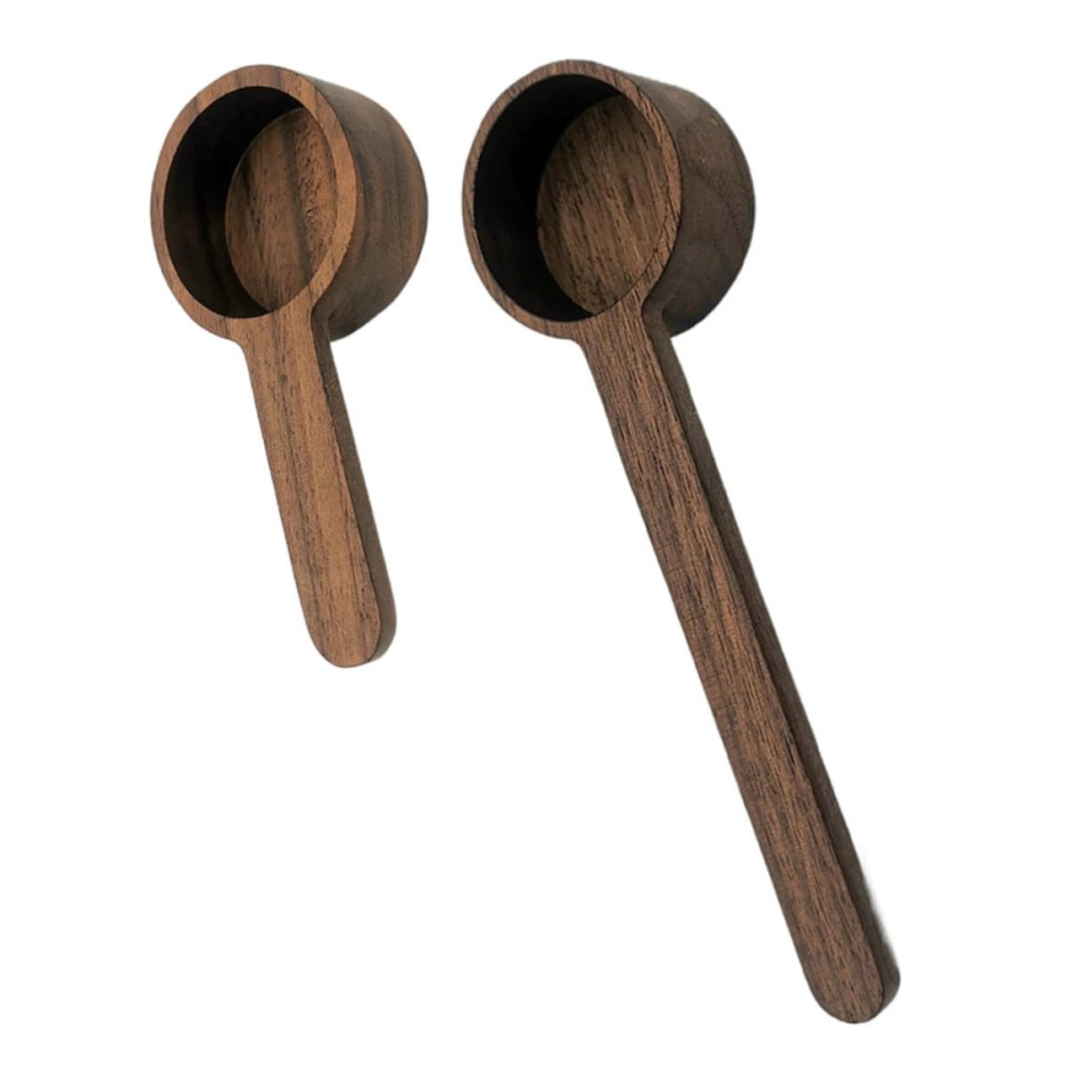 Cucharas medidoras de madera GALPADA con mango ergonómico de 2 piezas para café