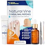 Toenail Fungus Treatment Extra Strength: Nail Fungus Treatment Kit for Toenail and Fingernails - 32 Patches + 15mL Liquid + 20g Nail Repair Cream