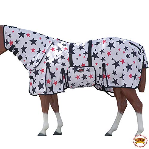 HILASON 78 Inches Horse Fly Sheet Uv Protect Mesh Bug Mosquito Summer Spring