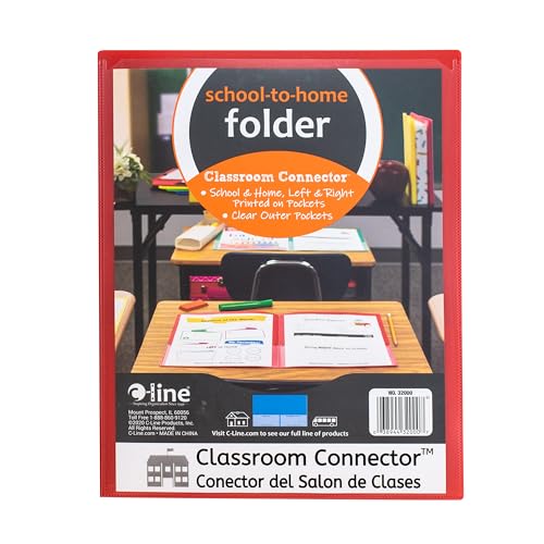 C-Line Classroom Connector School-to-Home Folders, Assorted Colors, 36 per Box (32000-36), Box of 36 - Image 3