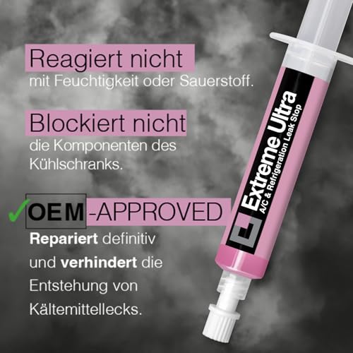 ERRECOM Extreme Ultra - 6 ml, Dichtungsmittel für Klimaanlagen und Kühlsysteme und für Kfz-Klimaanlagen, 6-ml-Spritze (Adapter Nicht enthalten)