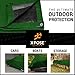 Heavy Duty Poly Tarp 12 Feet x 16 Feet 10 Mil Thick Waterproof, UV Blocking Protective Cover - Reversible Green and Black - Laminated Coating - Grommets - by Xpose Safety