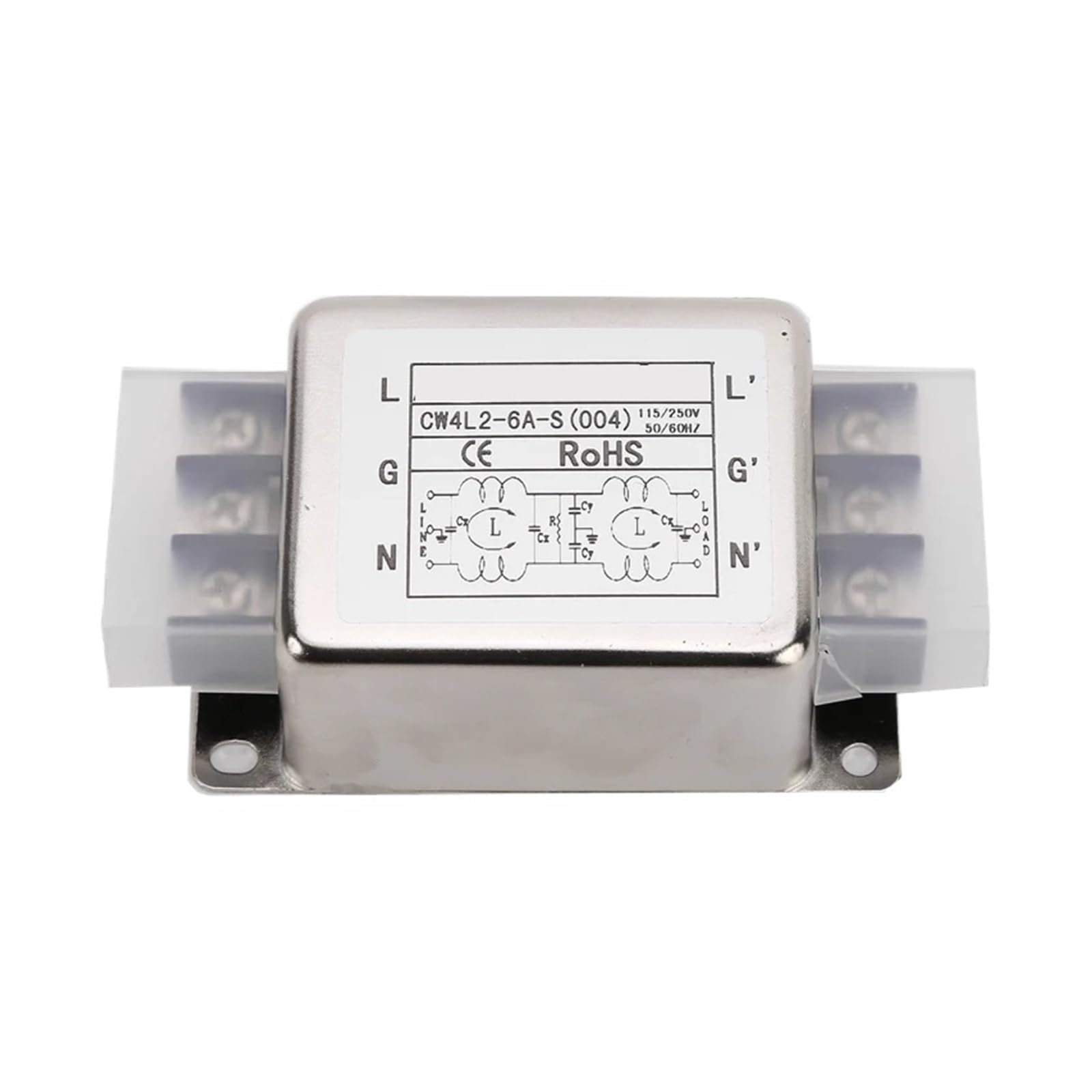MBPAIHOP Terminal block CW4L2-10A-S (004) single-phase AC 220V anti-interference power supply filter(CW4-6A-S(004))