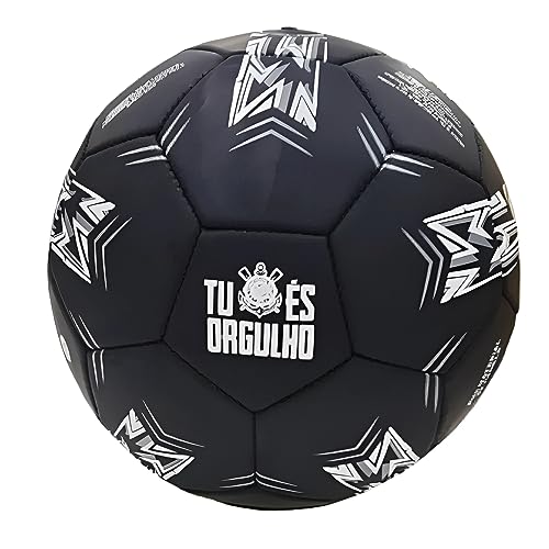 Bola De Futebol Oficial Licenciada Corinthians (SCCP) (Preto)