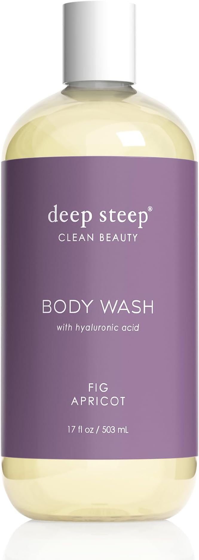 Body Wash with Hyaluronic Acid for Optimal Skin Hydration 17oz (Fig Apricot)