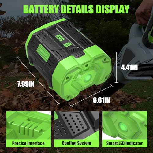 Image of 1Pack 7500mAh 56Volt Lithium ion Battery Replacement for EGO 56V Battery 7.5Ah Compatible with EGO Battery 56V Cordless Tools (Multi)