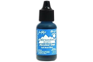 Tim Holtz Adirondack Alcohol Ink, Sailboat Blue (Radiant shade for vibrant creations)