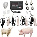 【CAPACIDAD DE CARGA EXTRA GRANDE】La celda de carga única de esta herramienta de medición para ganado tiene una capacidad máxima de pesaje de 2 t/4409 lbs, y las 4 celdas de carga le brindan una capacidad de medición de hasta 8 t/17637 lbs, lo que satisface ampliamente sus diversas necesidades de pesaje.