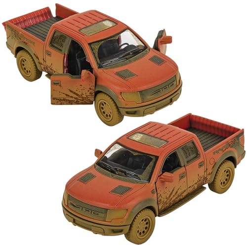Image of Magicwand 1:36 Scale Die-Cast with Openable Doors & Pull Back Action (Color May Vary) (Raptor Muddy)