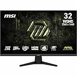 MSI MAG 325QF E18V 32-Inch WQHD Gaming Monitor, 2560x1440 Rapid VA, 180Hz, 0.5ms, HDR ready, Eye care, HDMI 2.0b, DP 1.4a, Frame-less, Tilt Adjustable, Vesa Mount, Black