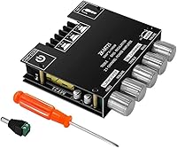 Vista 1 de Audio Amplifier Board Bluetooth 50W×2+100W 2.1 Channel with Treble and Control DIY Speaker Home Theater