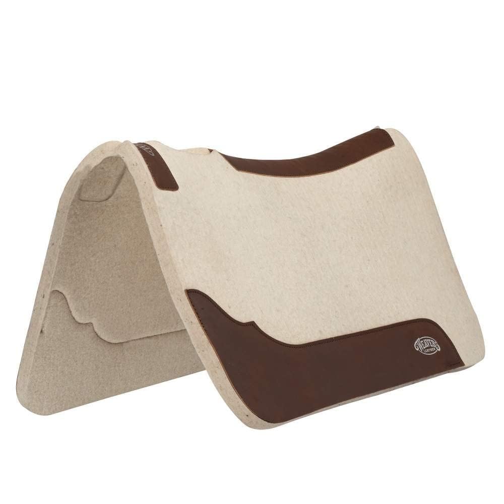 Weaver Equine Contoured Steam Pressd Saddle Pad, Natural