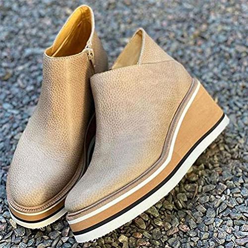 Shownicer Stivaletti da Donna con Zeppa con