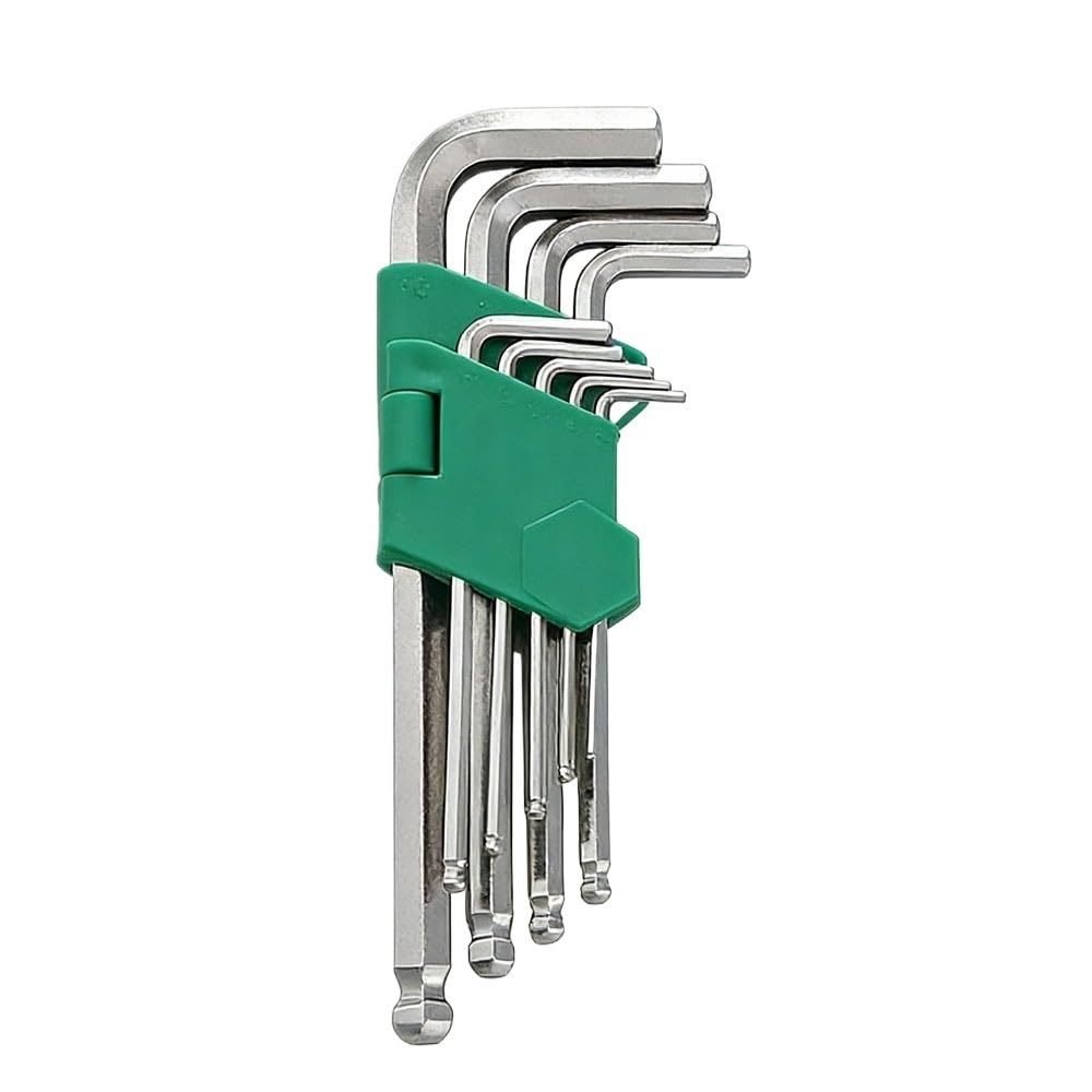 Generico Set di chiavi esagonali Torx da 9 pezzi utensili manuali for riparazioni domestiche, compatibile for un facile utilizzo cacciaviti