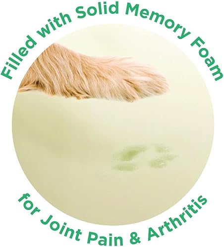 Miniatura 4 de Friends Forever Serena Donut - Cama ortopédica de espuma viscoelástica para perro, sofá ovalado de piel sintética suave para mascotas de interior,