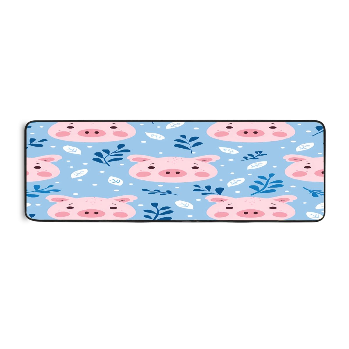 Tapis de cuisine motif feuilles pour éviter les sols glissants devant l'évier