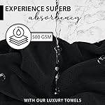 KAHAF COLLECTION 100% Cotton Bath Towels, 24x48 Pack of 6 Towels, Quick Dry, Highly Absorbent, Soft Feel Towel, Gym, Spa, Bathroom, Shower, Pool, Luxury Soft Towels (Grey, 24x48-6 Pack) - Image 3