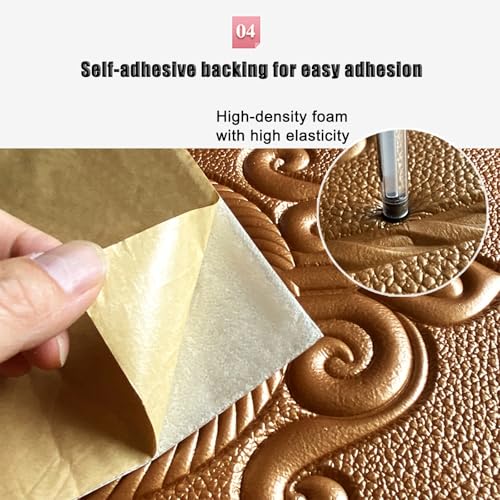 Papel pintado de despegar y pegar para tapar imperfecciones con panel de pared suave antimanchas 7