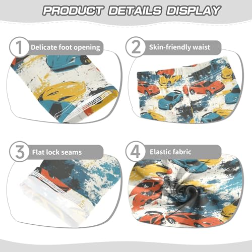 ZZKKO Girls Leggings Sport Cars Toddler Girls Clothes Leggings for Girls Toddler Girls Leggings 3-4T3