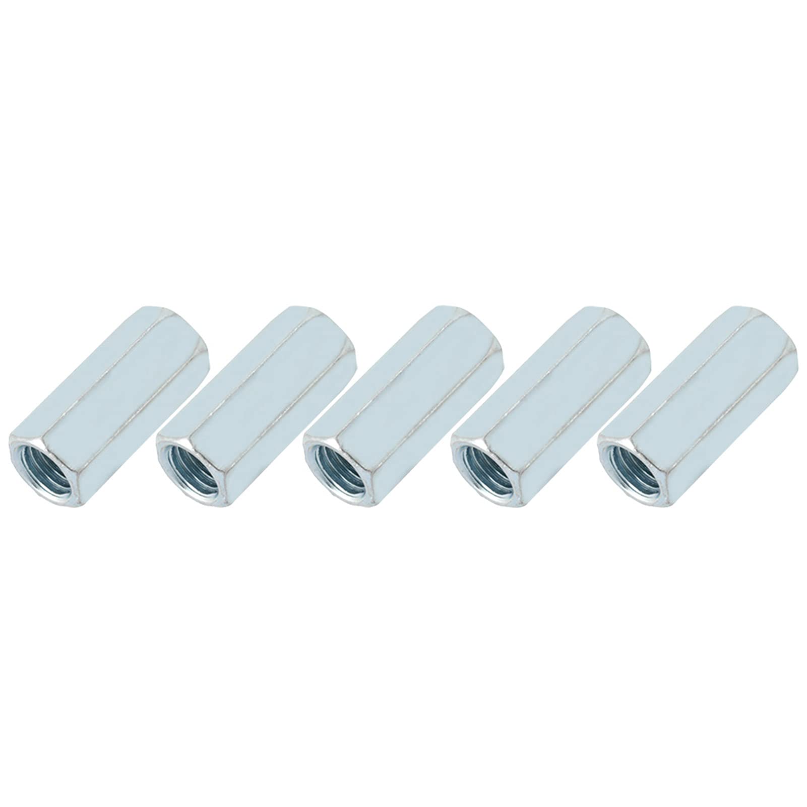 Cocoarm 5pcs Dadi Esagonali M12x40 in Acciaio Al Carbonio Zincate Ad Alta Resistenza e Resistenti Alla Corrosione per Fissaggi Industriali e Edili (Di fronte a 15)