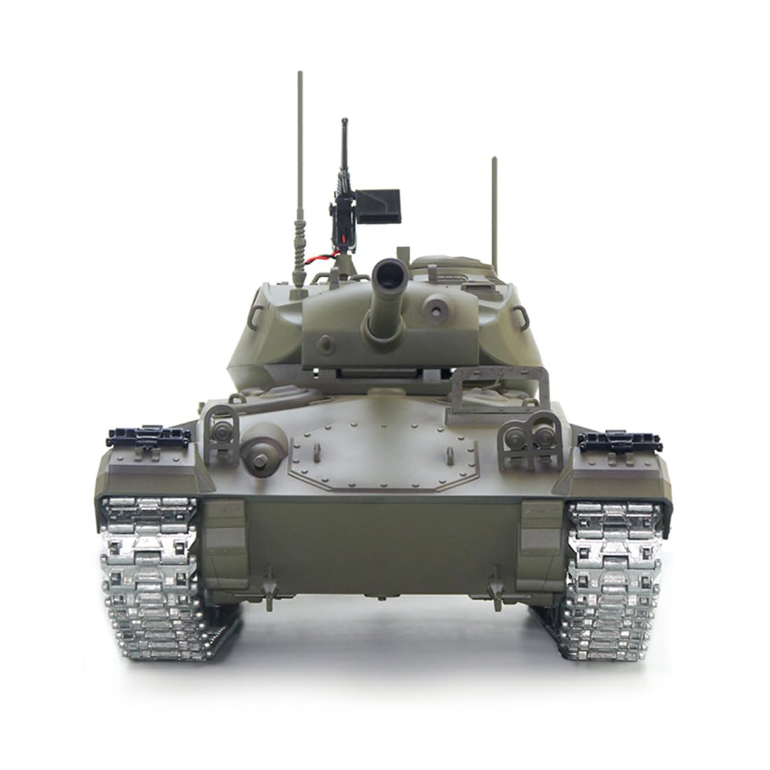 Model czołgu US M24 RC w skali 1/16, model czołgu głównego 2,4 G z dźwiękiem i światłami oraz bitwą na podczerwień, model pojazdu wojskowego dla dorosłych (metalowa ulepszona wersja)