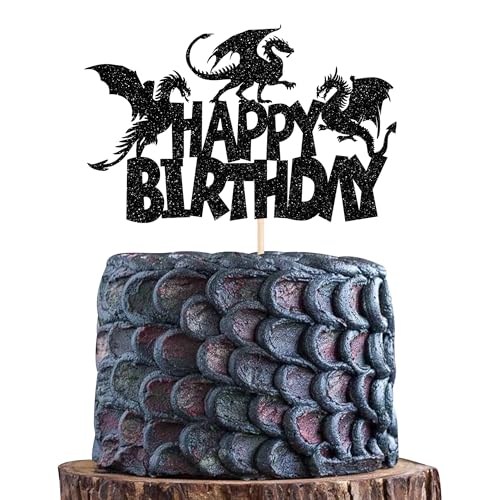 1 Pack Dragon Happy Birthday Cake Topper by YCTHUNFISH