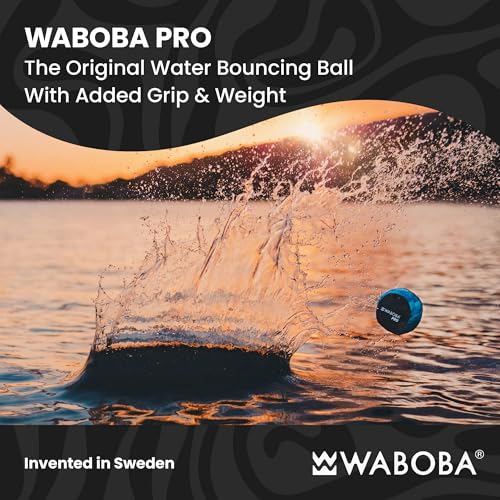 Waboba Pro Water Bouncing Ball - Wasserfestes Strandspielzeug, Poolspiele für Kinder & Erwachsene, Outdoor-Spaß - Abstract Art (6,6 cm)