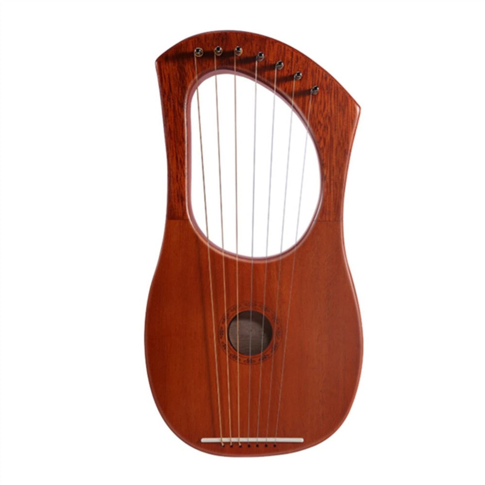 Harfen Kleine 7-saitige Leierharfe Leier Stahlsaiten Korpus Aus Mahagoni-Sperrholz Decke Aus Mahagoni-Furnier