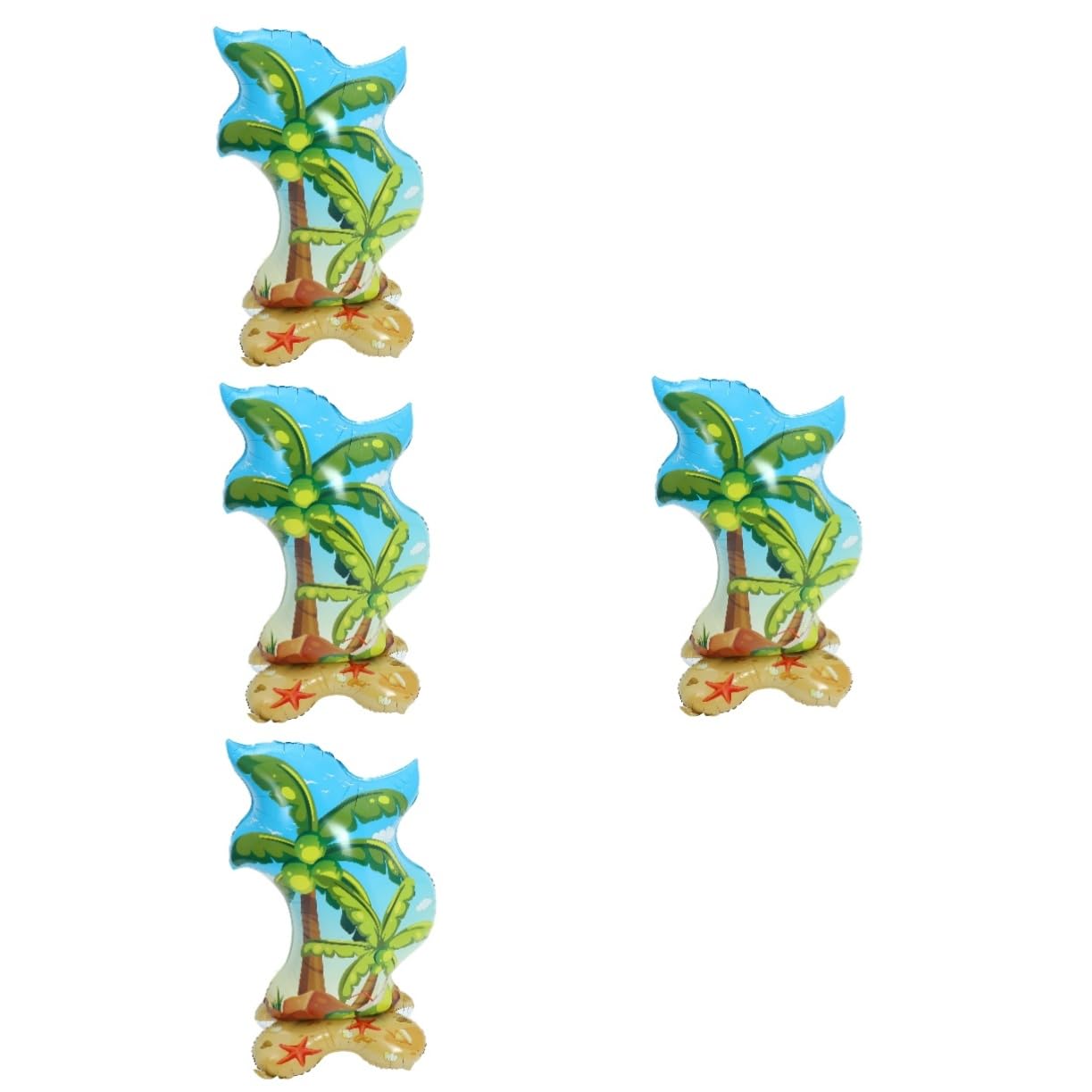 UPKOCH 4piezas Inflable De Tropical Para Decoración De Fiesta Hawaiana Accesorio Para Celebraciones De Verano y Fotografía Playa