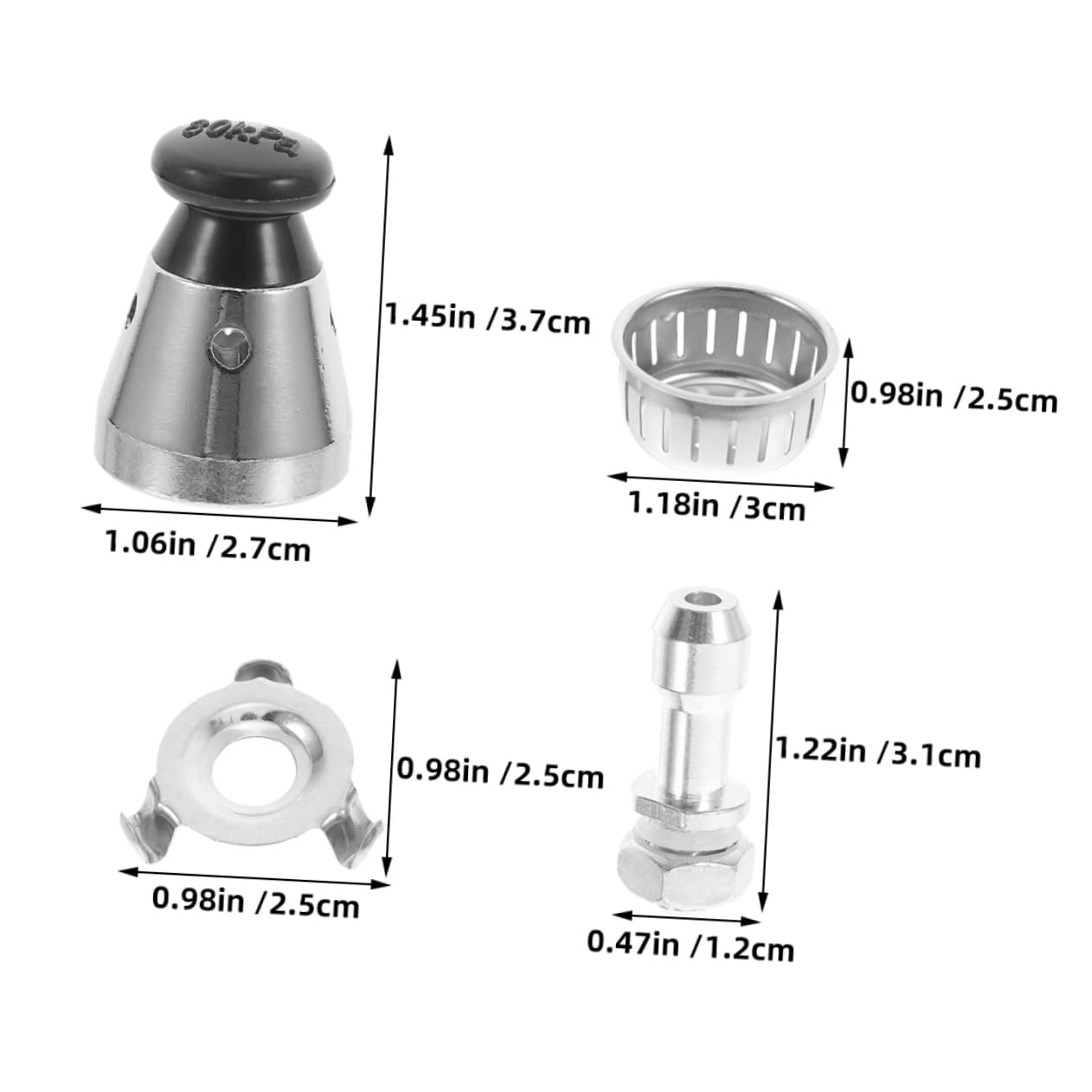 ARTIBETTER 2Sets Heat Resistant Gasket and Safety Valve for Compatibility and Enhanced Cooking Efficiency