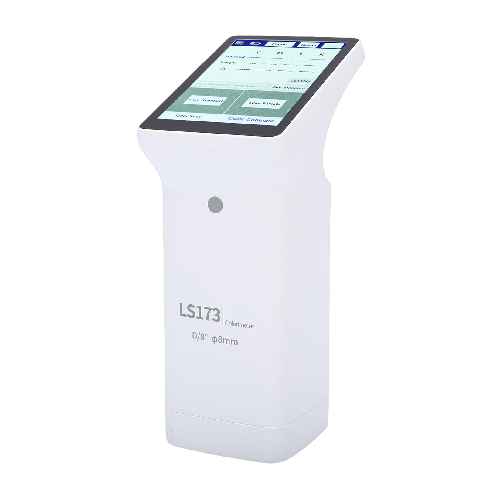 Akozon Colorimetro Portatile Misuratore di Differenza di Touchscreen Misurazione Ceramica Metallo Vernice Plastica