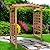 All Things Cedar PA96 Garden Arbor | 6-Ft Handcrafted Wooden Trellis for Climbing Plants Outdoor | Cedar Wedding Arches for Ceremony | Easy Assembly, Weather Resistant (71x35x87)
