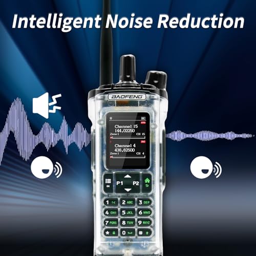 Image of BAOFENG DM-32 DM32 10W DMR Ham 2 Way Radio GPS Matching Writing Frequency Satellite Positioning Type-C DM32(1PC) (Transparent)