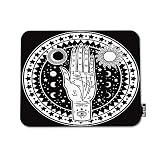 Mugod Fortune Teller Hand Mouse Pad Fate Mystic and Occult Symbols Sun Eye Moon Star Mouse Mat Non-Slip Rubber Base Mousepad for Computer Laptop PC Gaming Working Office & Home 9.5x7.9 Inch