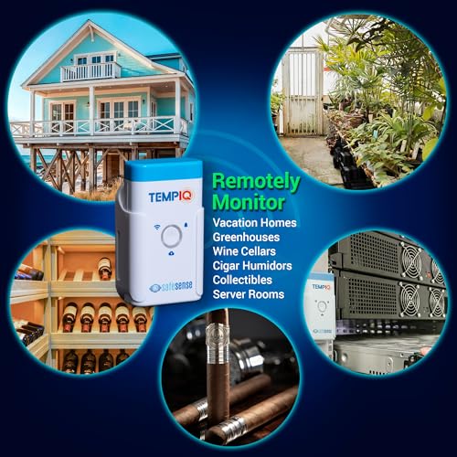 TEMPIQ Remote WiFi 2-Pack Temperature & Humidity Sensor - App Integration, Alerts, Helps Monitor 2nd Home, AirBnb, RV, Pets,Freezer and Server Room, Indoor & Outdoor Hygrometer & Thermometer