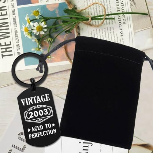 Viayen Son 23rd Birthday Gifts from Mom and Dad, Son 23 Year Old Birthday Gifts Vintage 2003 Keychain for Teenage from Parents by Viayen - Used condition - Image 6
