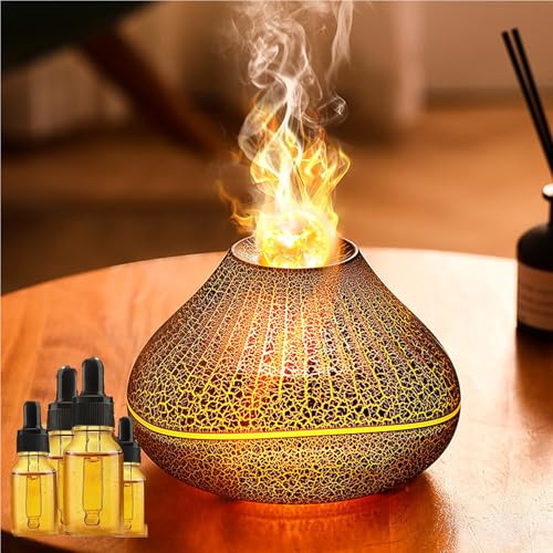 Essential Oil Volcano Diffusers with 4 Essential Oil, Aroma Diffu...