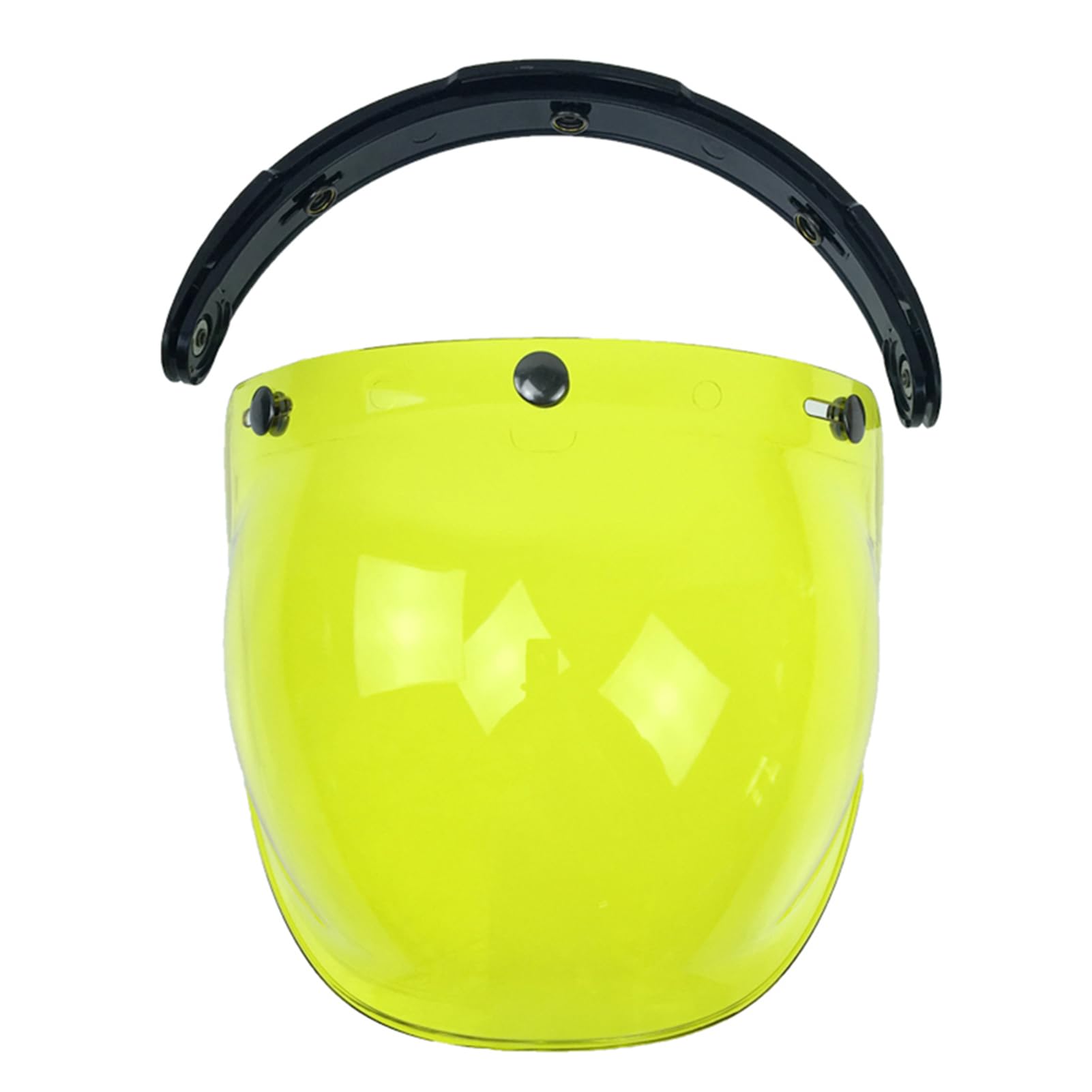 3 Snap Bubble Wind Visor Adjustable Lens for Biltwell & Bonanza Helmet00 Head Protector Outdoor Gear (lemon yellow)