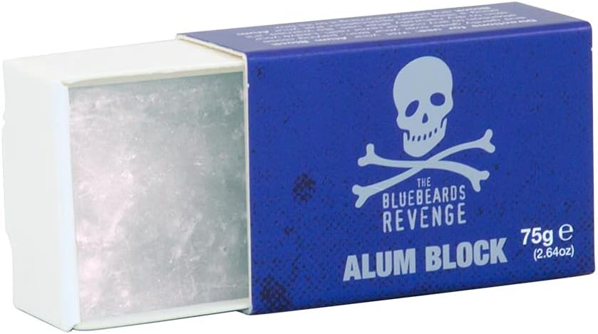 The Bluebeards Revenge, Alum Block, After Shave Styptic Treatment to Soothe Skin and Stems Bleeding