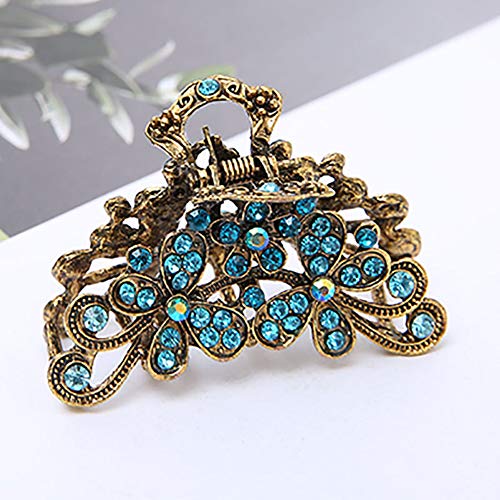 Shungfun Women Hair Claw Clips Vintage Metal Strong Holding Power Hair Clips Clamps Hair Comb Retro Rhinestone Hair Clips Hairpins Hairgrips For Women And Girls Hair Barrettes (2) #TOP2