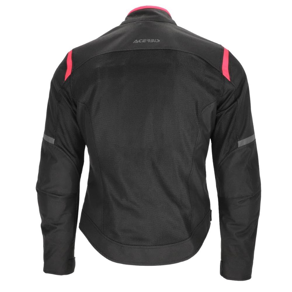 Acerbis Giacca Donna (CE) Ramsey Vented 2.0 estiva Nero Rosa taglia XS