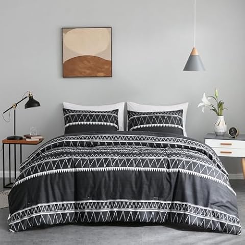 LifeTB Twin XL Boho Aztec Comforter Set Cover