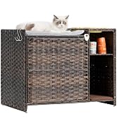 Light Gray 43.3 inch Sturdy Cat Tree Tower for Indoor Cats