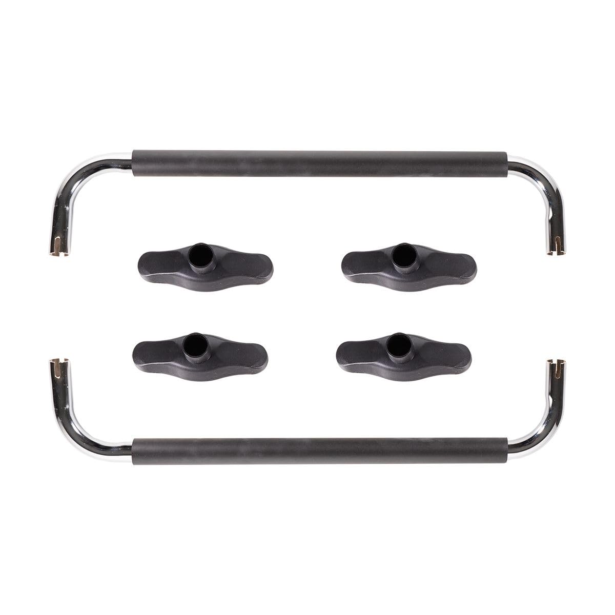 GymBeam PUSH Parallettes, Strumento Pratico per Allenamenti Casalinghi di Forza a Corpo Libero, Struttura Solida, 65cm di Lunghezza per Stabilità, Impugnatura Antiscivolo