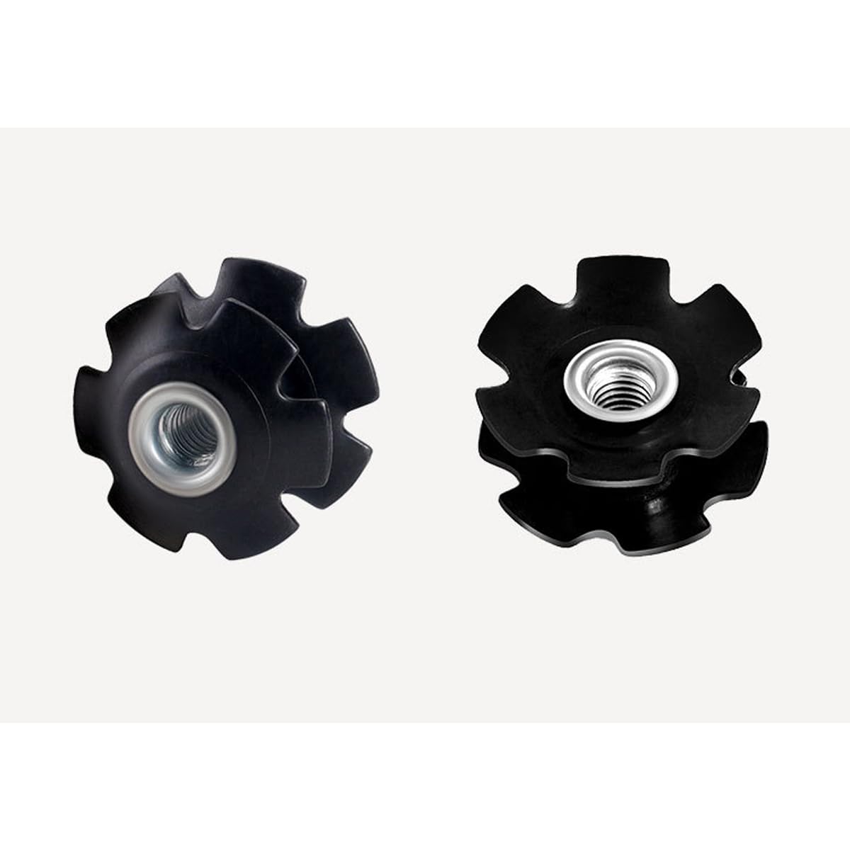 6PCS bicicletta stella dado, bici ahead auricolare forcella anteriore stella dado nucleo forcella bicicletta stertube dadi