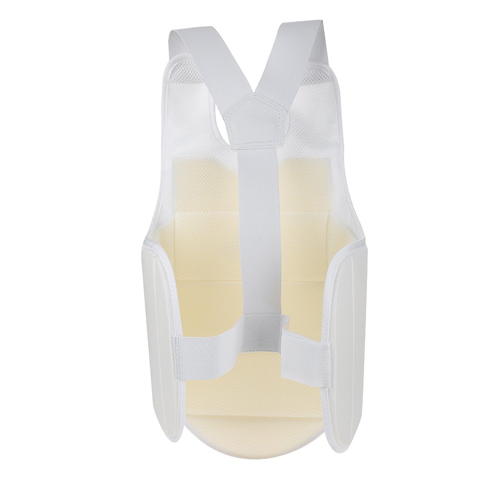 Alomejor Chaleco Protector, Ligero Transpirable Protector Torácico Tela Oxford Acolchada Cierre Frontal Ergonómico for Artes Marciales Taekwondo Karate Entrenamiento Competición Unisex
